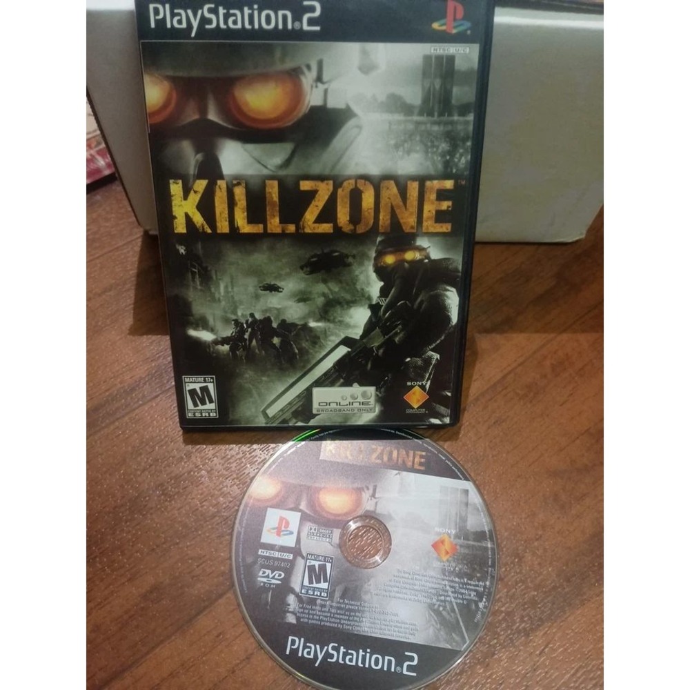 Killzone Sony PlayStation 2 PS2 Black Label Sci-Fi FPS Video Game SCUS-97402